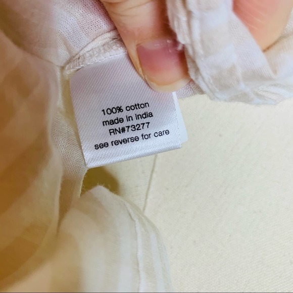 Elizabeth & James Striped Button Down Shirt SMALL 2503 - Picture 8 of 8